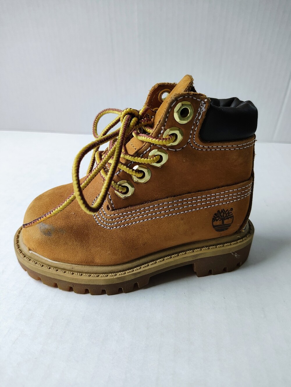 Timberland 6" Lace-up Toddler Tan Work Boots Sz 4M